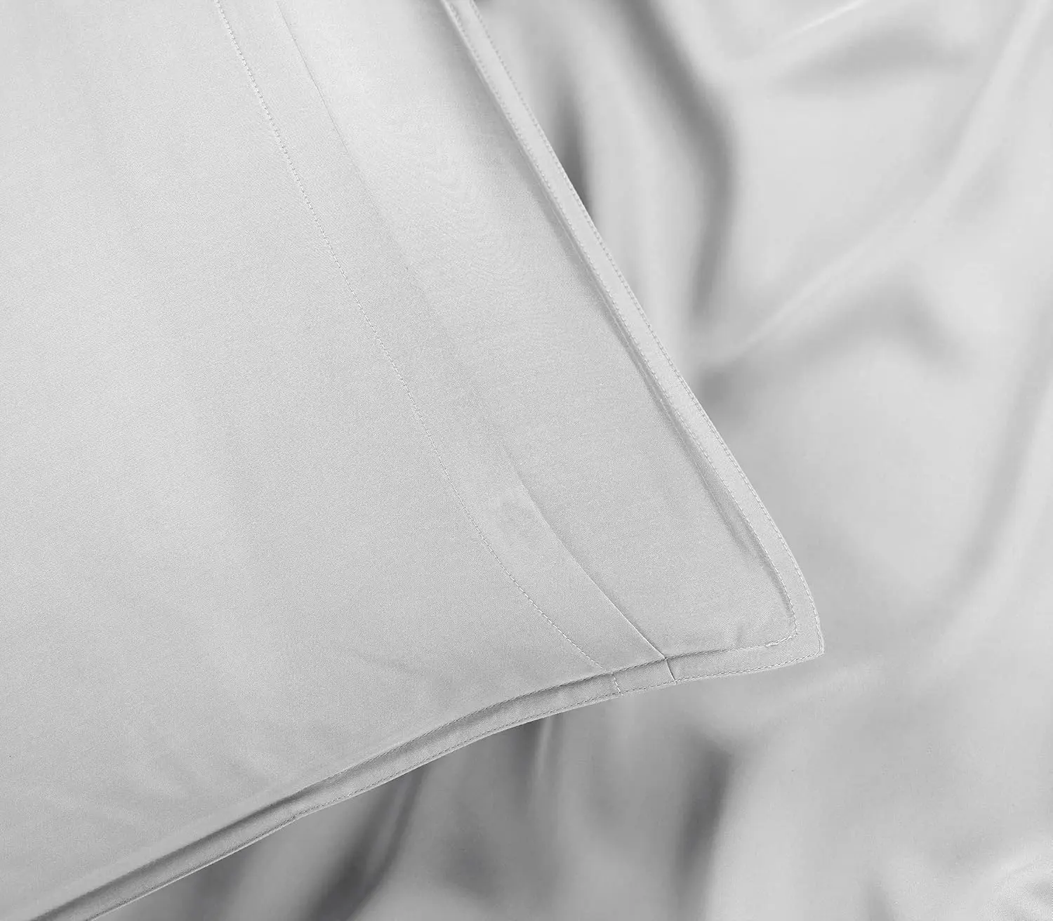 White Quilted Bedcover Tencel Bedsheet Bedding Set Luxury 400 Tread Count Tc Tencell 100S Duvet Cover