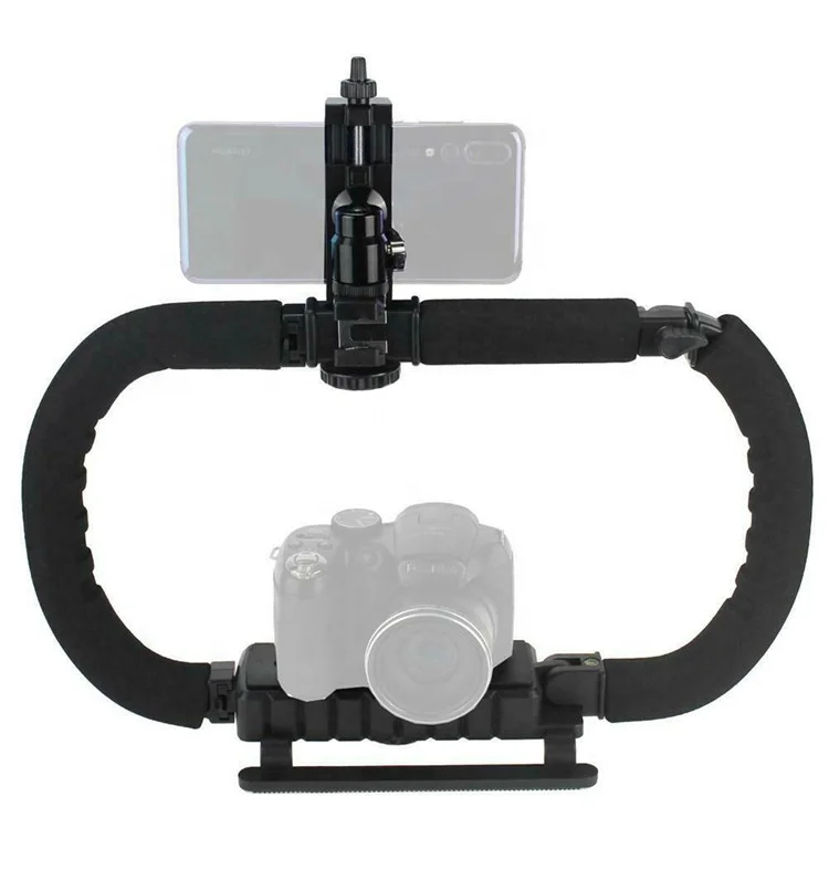 Handheld Video Steadicam Stabilizer Grip Compatible for iPhone Xs 8 7plus GoPro 7 6 5 Canon N