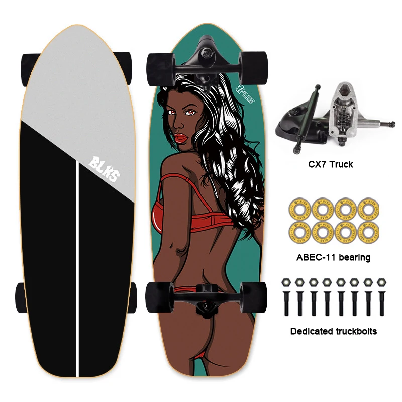 Профессиональный доски для серфинга наивысшего качества скейт deck 7 слоев Канадского Клена CX7 грузовик скейтборд