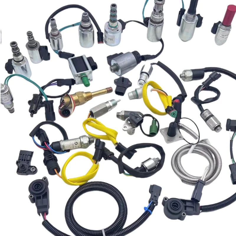 Excavator all kinds of electrical safety lock solenoid valve large pump pressure valve sensor breaker switch computer board