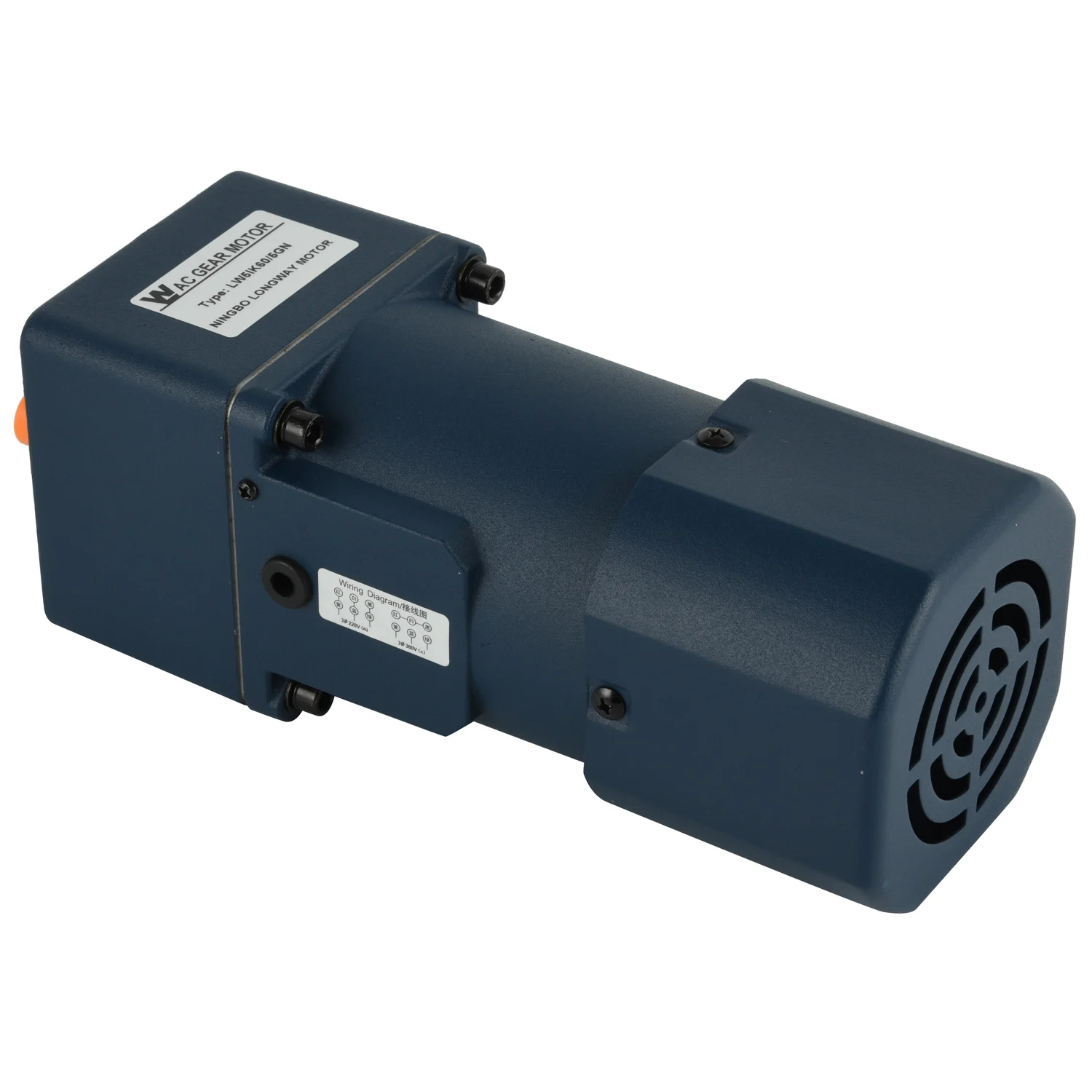 Low speed long life single phase 220V 90W AC induction gear motor for packing machine