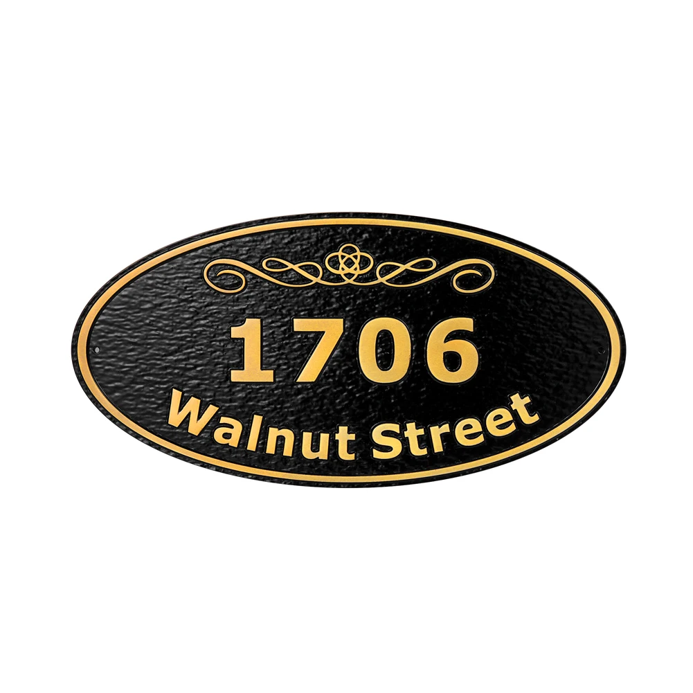 Custom Metal, vintage bronze, brass corrosion crafts advertising hotel project sign board