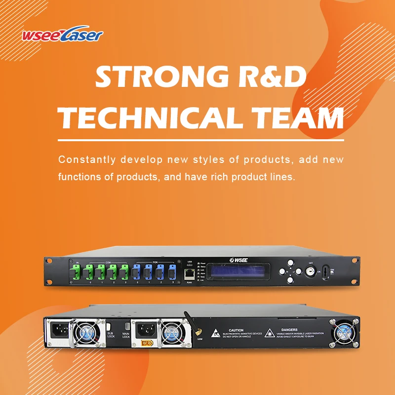 FTTH GPON Solution 1550nm  4 8 16 32 port CATV amplifier combined HFC Multiple Ports high power JDSU EDFA