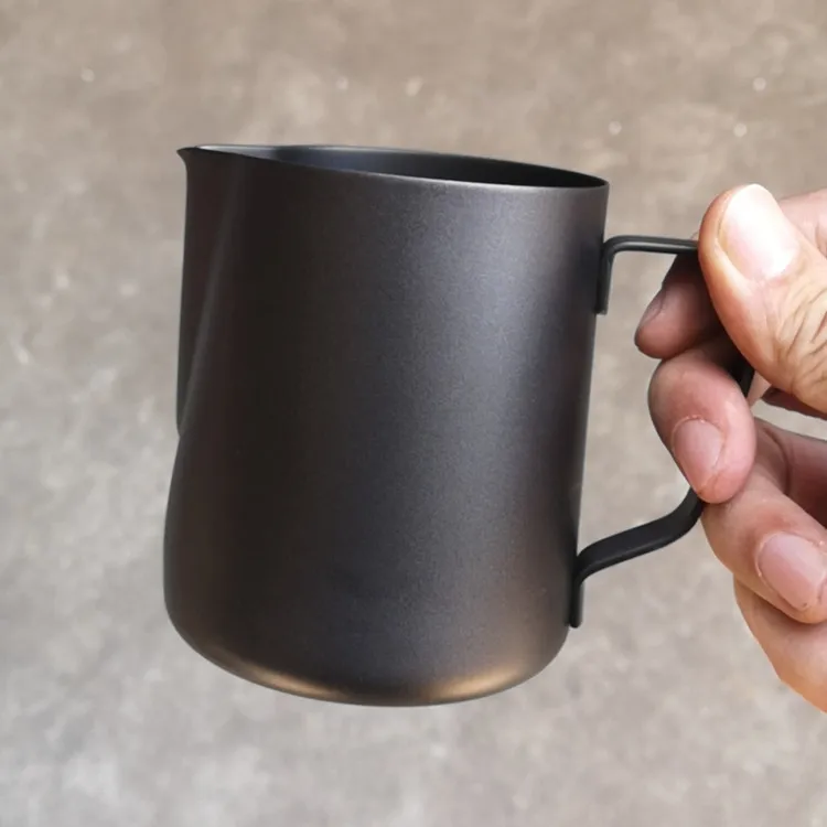 Barista Espresso Coffee Jug Set Stainless Steel Eco-Friendly600ml Milk Frothing Jug with Drinkware for Camping