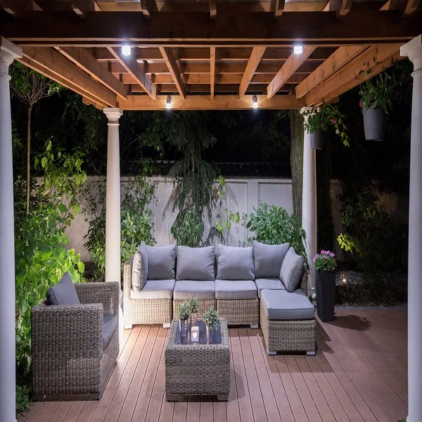 Натуральное ощущение, пластиковое наружное Дешевое напольное покрытие из ДПК