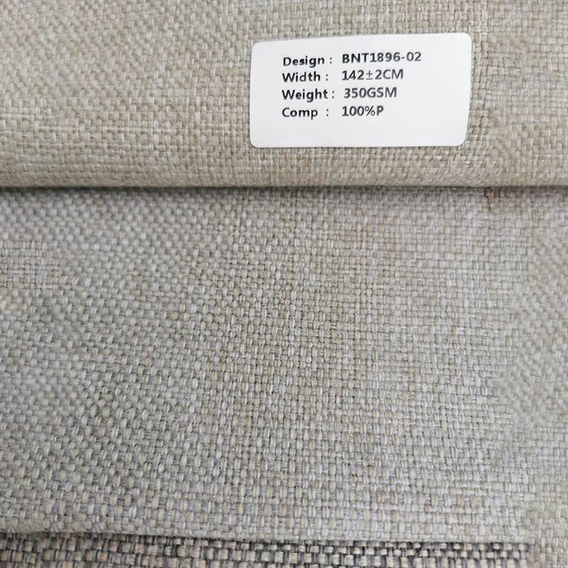 Home Textile Flax Wool Yarn Dyed Fabric for Sofa Furniture