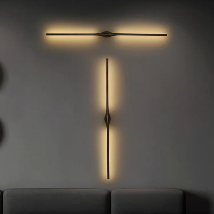 Minimalist long wall lamp living room background wall entrance aisle restaurant villa staircase bedside line wall lamp