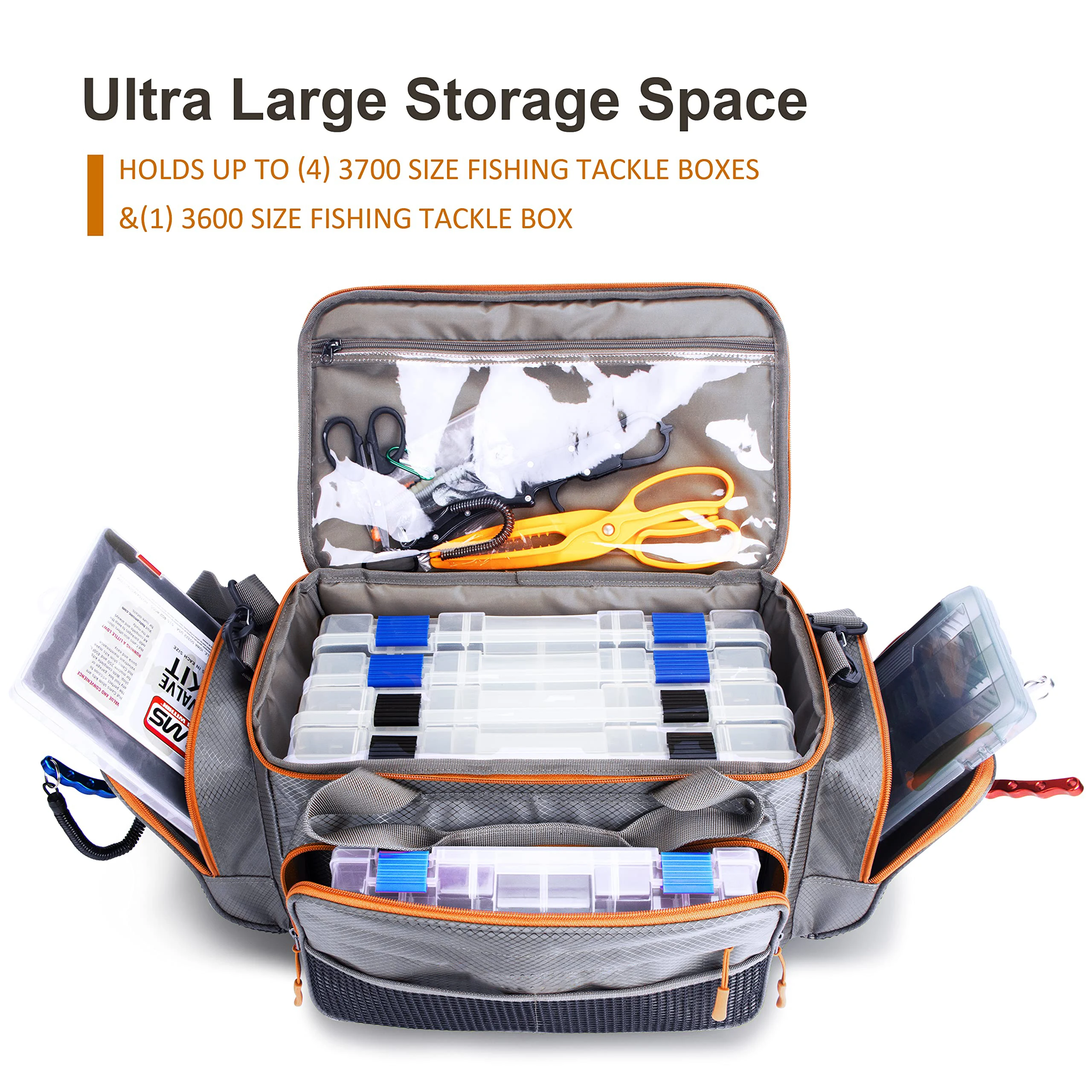 Multifunctional Fishing Tackle Bag Waist Pack Fishing Lures Tackle Gear Utility Storage Bag
