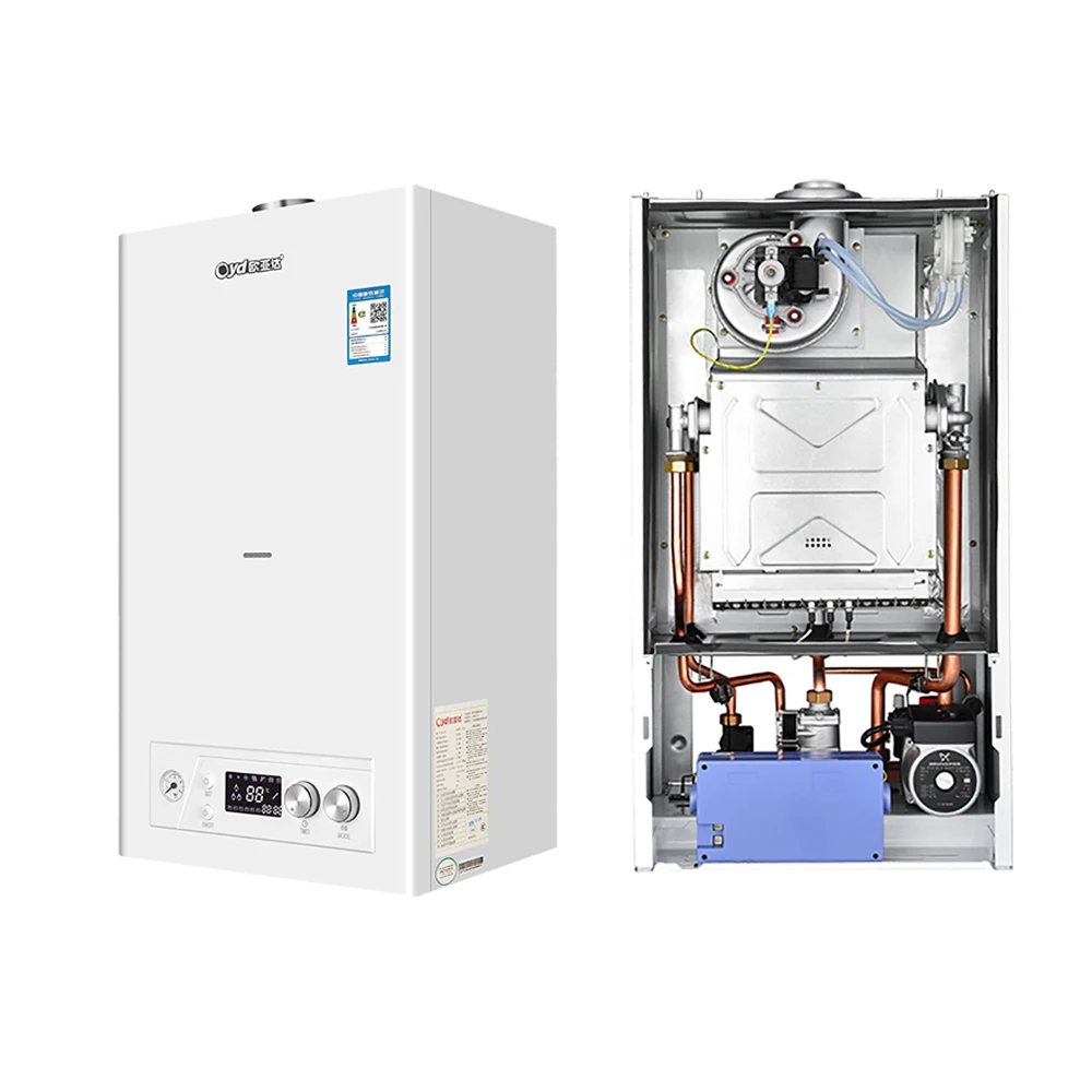 Balanced exhaust hot water 40kw combi boiler double pump central heating instant wall hung free parts gas boiler