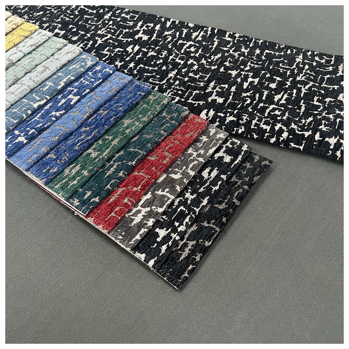 2024 New Style cottage chic flower brocade jacquard drapery chenille upholstery fabrics