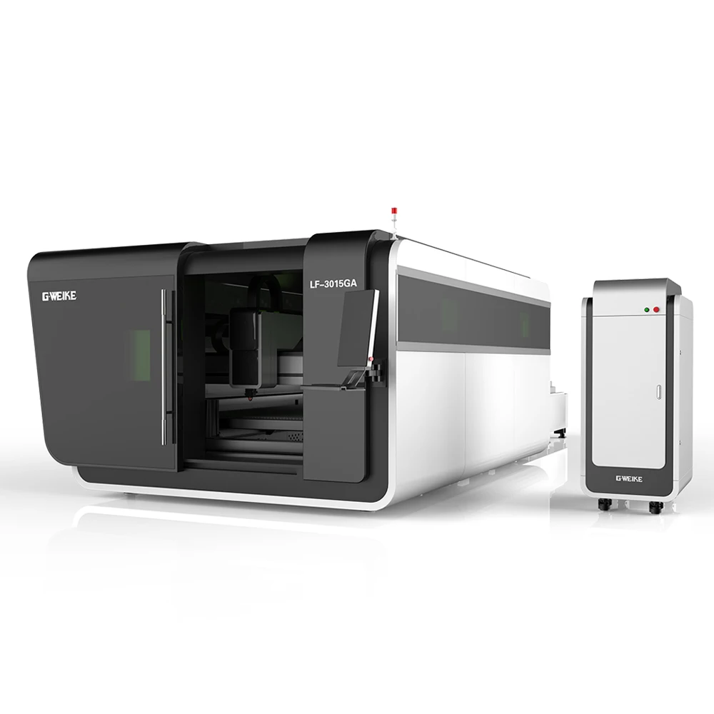 LF3015GA Chinese good use whole cover fiber metal laser laser cutting machine with 1-8kw power