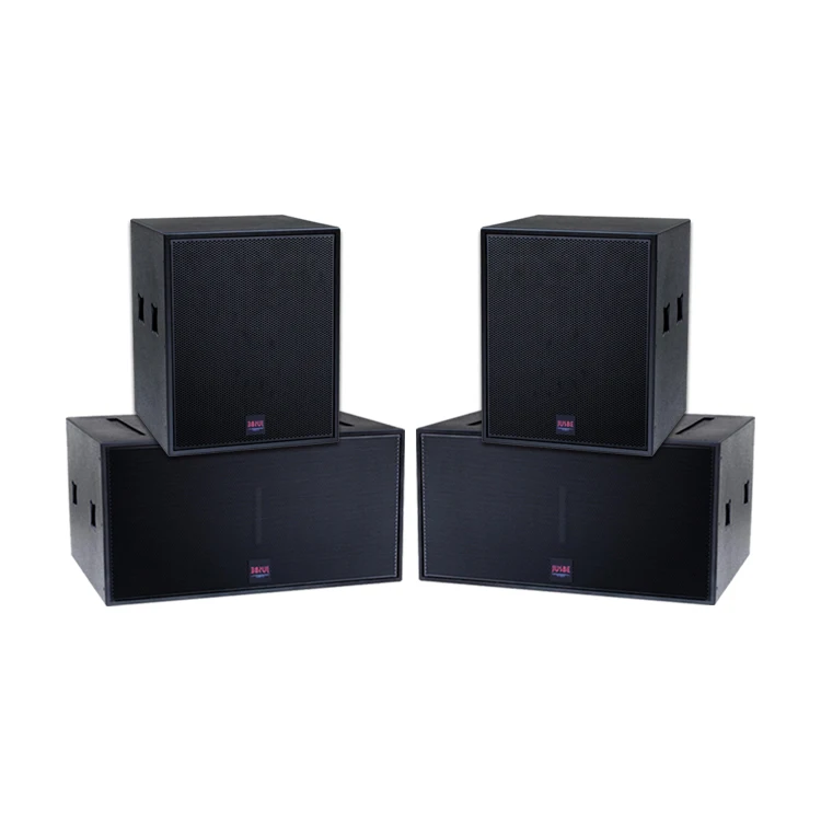 BOS-218 Professionalaudio2cvideo passive professional dual subwoofer 18' bass for dj sound system speaker
