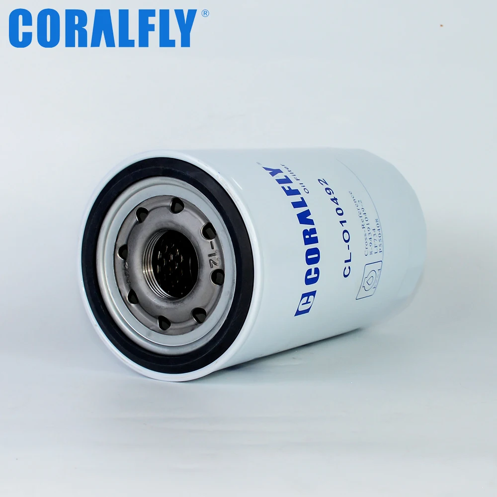 CORALFLY OEM LF734 Lube Oil Filter 8-94391049-2 P550408 New Condition Wholesale Paper Filter with Gasket for Fleetguard