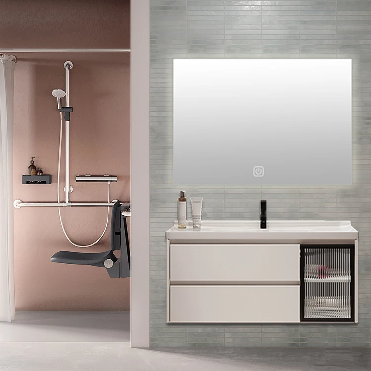 SONSILL New OEM Service Sintered Stone Bath Vanity Countertop Basin Bathroom LED Mirror Storage Cabinets