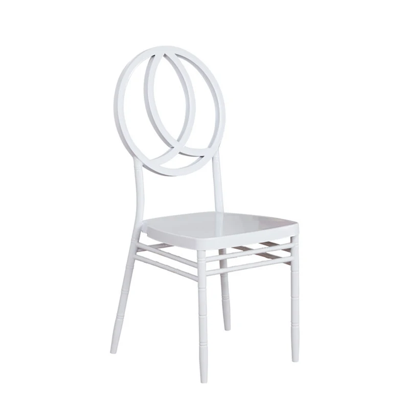 Cheap Price Pp Metal Modern Dining Restaurant Cross Back Acrylic Wedding Banquet Hotel Chair