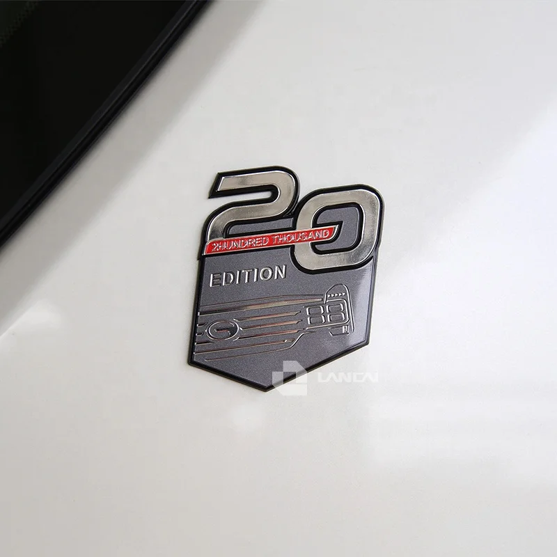 Factory price 3D chrome badge custom car logo sticker bendable emblem badge