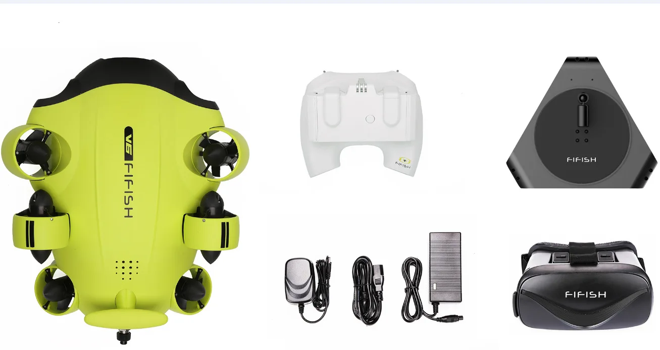 Professional Underwater Drone With 4K Camera Fifish V6 100M Cable Vr Remote Control Drone