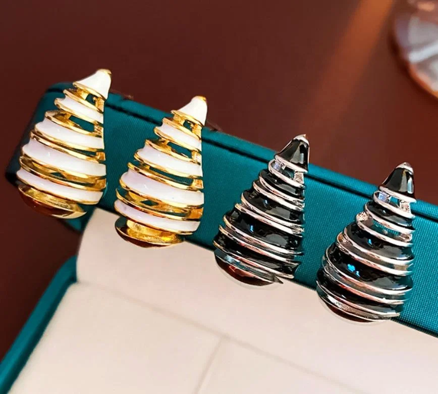 Vintage Oil Drop Thread Drop Earrings Fashion Design with 925 Silver Needle Gold Plated Earrings Wholesale Jewelry
