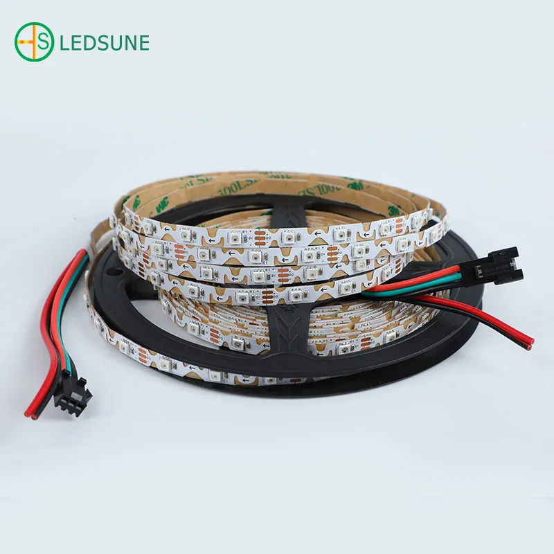 Smart Addressable S Shape 12V 60 84 Pixel Zigzag 5050 RGB Flexible Curving Tape DC12V ZIG ZAG RGBIC LED Strip Light