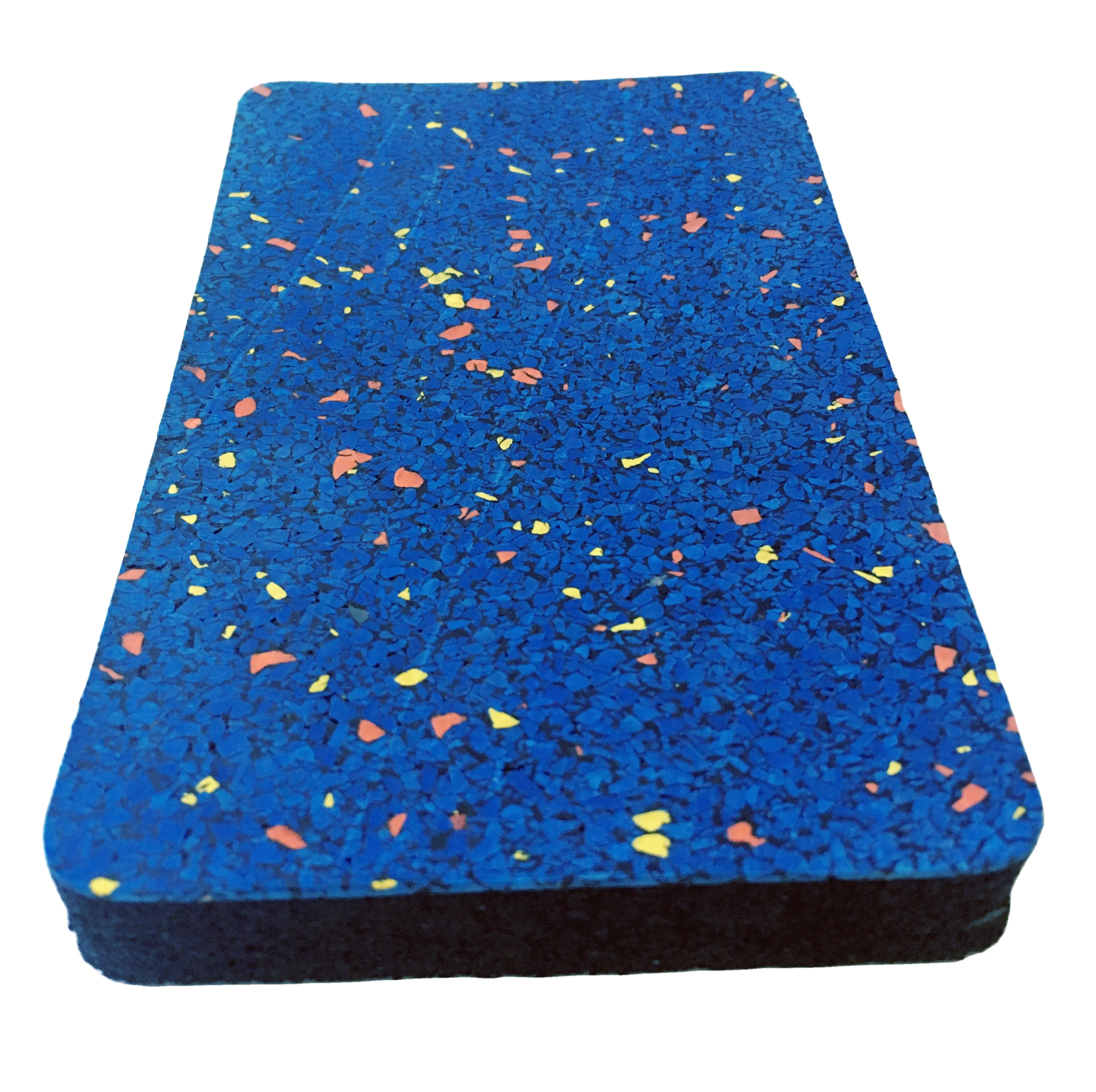 Colorful 100% EPDM elastic shock absorption Rubber gym floor