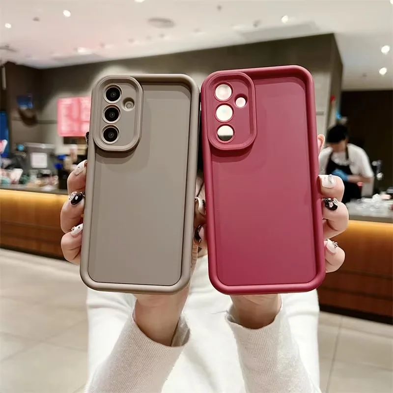 Матовый силиконовый чехол BAILI для мобильного телефона Samsung Galaxy A53 A52 A32 A33 A13 A23 Противоударная защитная задняя крышка
