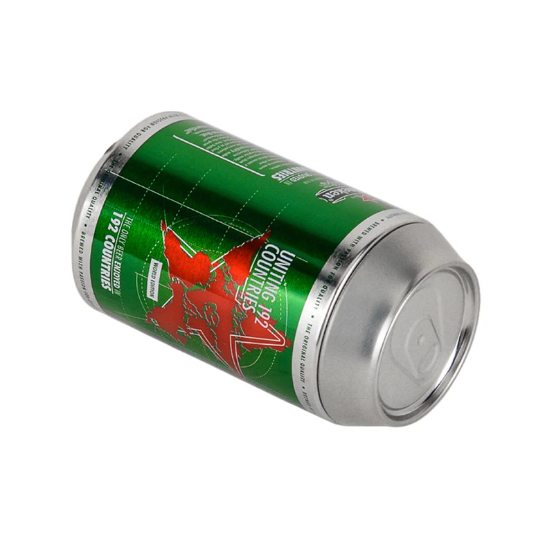 Promotional Beer Cola Shaped Tin Round Empty Metal Tin Can Recyclable Gift Underwear Socks Tin Packaging With Removable Lids