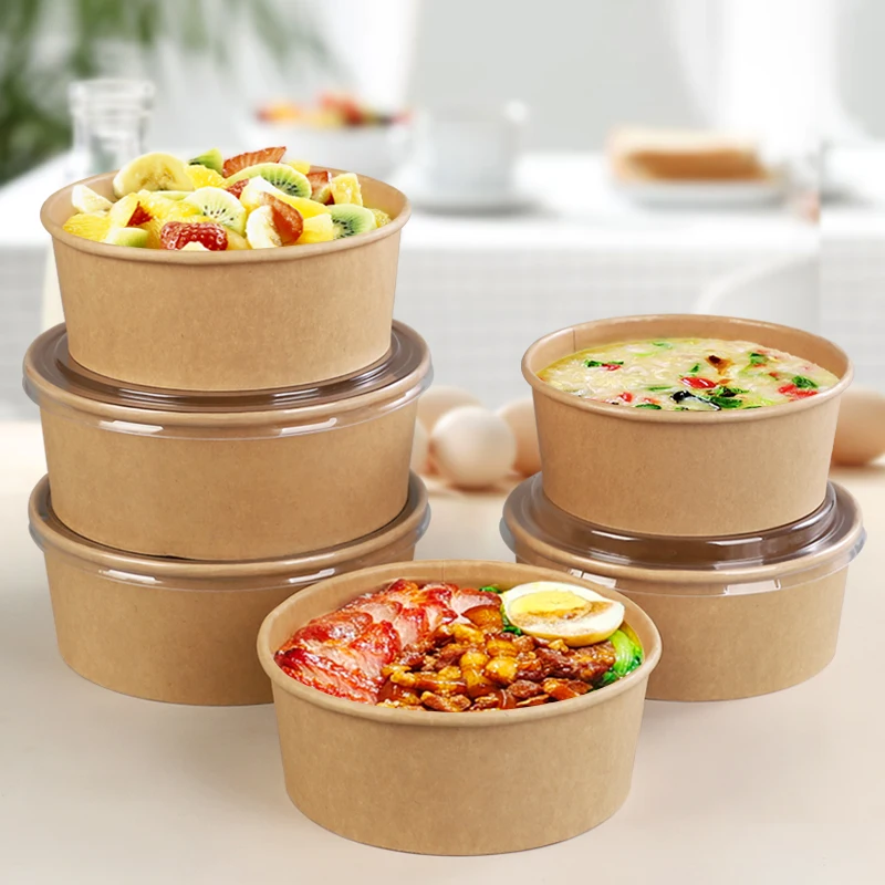 kraft paper soup container take away soup noodle containers kraft supplies soup cup paper food containers food paper bowl