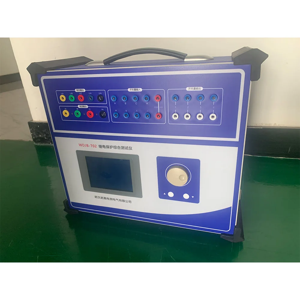 WDJB-702 three Phase single chip Universal Protection Relay Test Set 0.2 degree