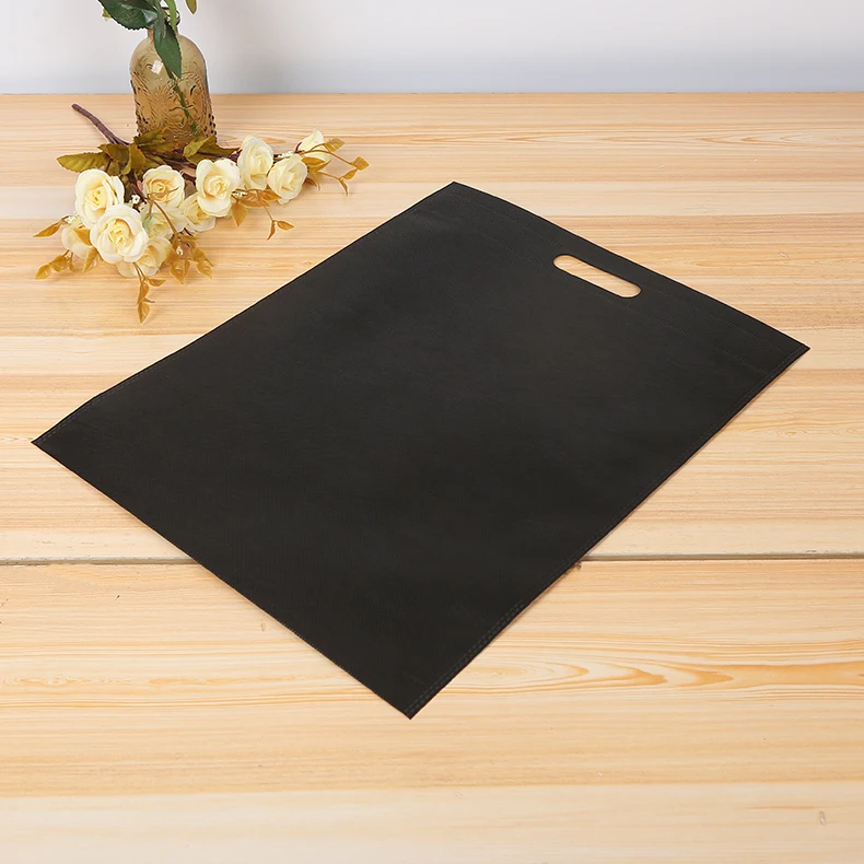 reusable 60gsm 70gsm Customs Recycled Shopping Die Cut Non Woven promotional Bag With Printing Logo