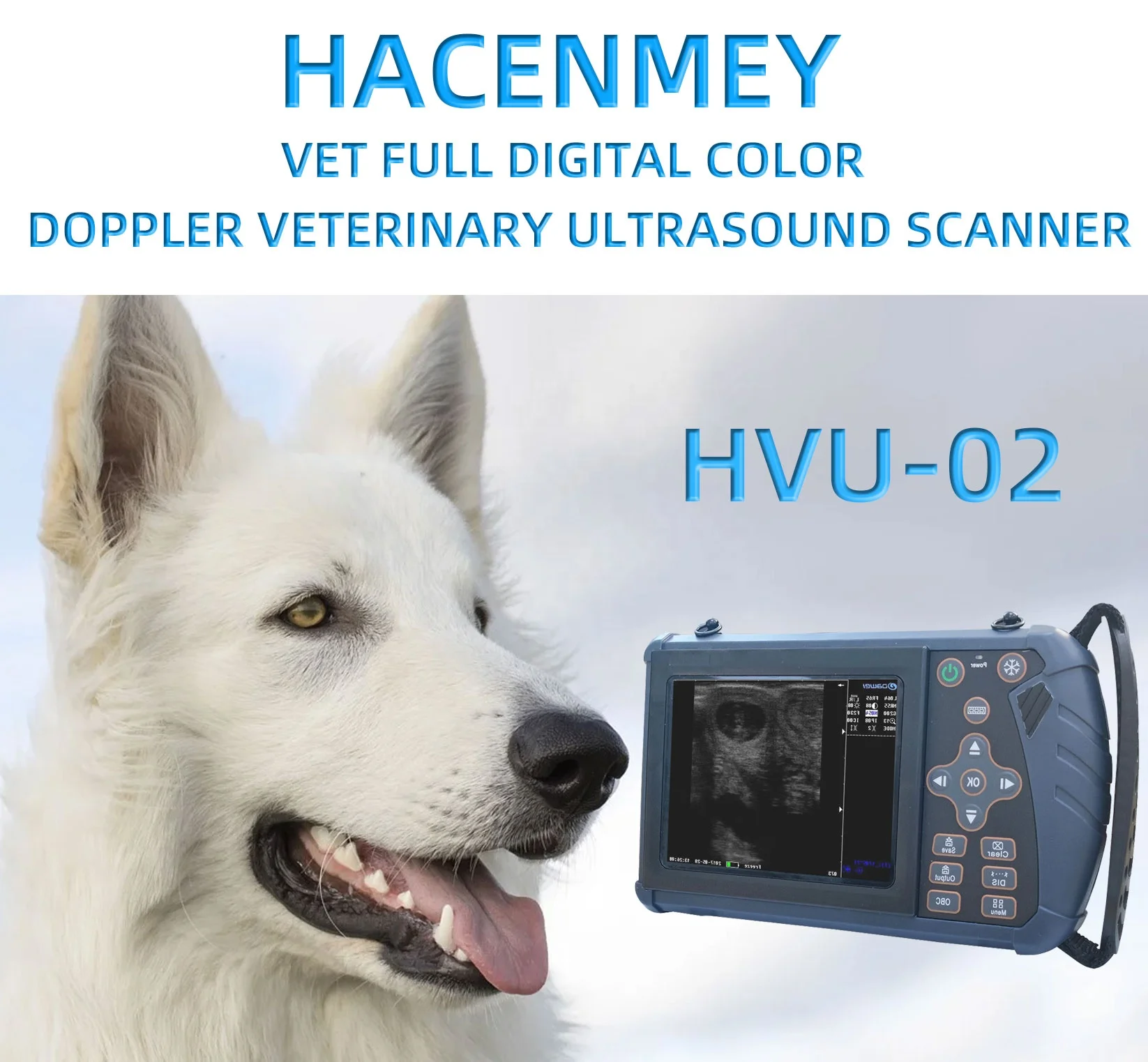 HACEMEY Animal Pregnancy Ultrasound Scanner Veterinary Portable Ultrasound Machine Pet Ultrasound Machine