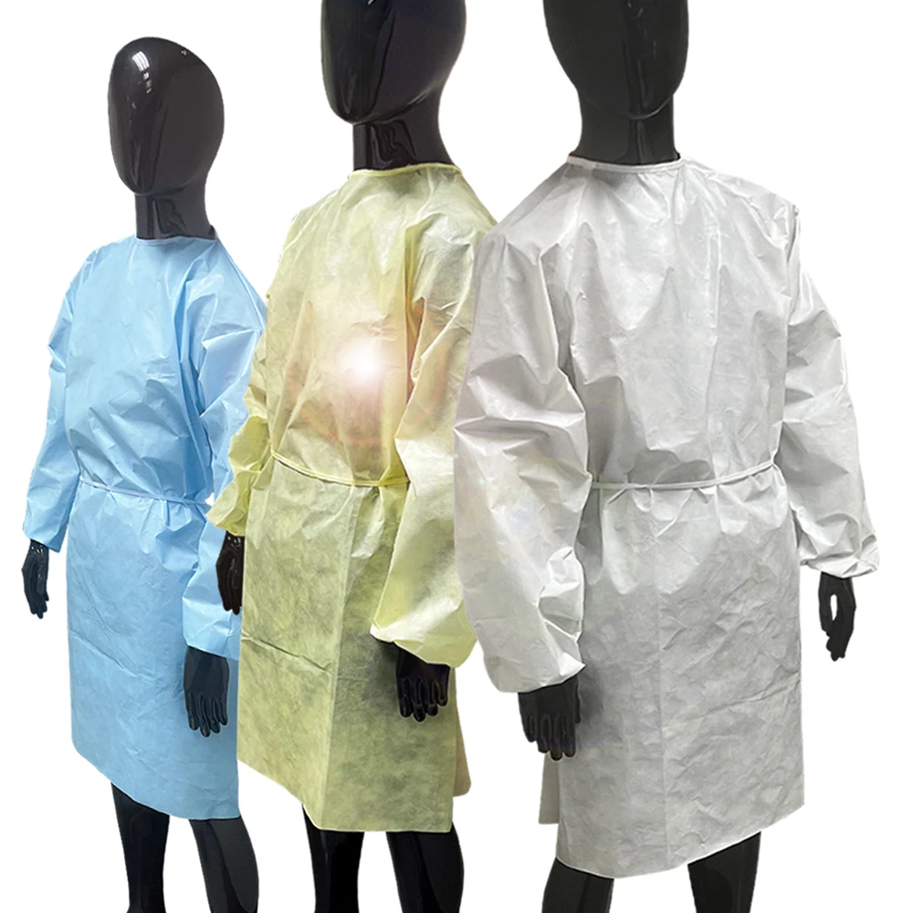 China Supplier Good Price Non Woven Clothing Disposable Blue Level 2 Aami Gown For Adult