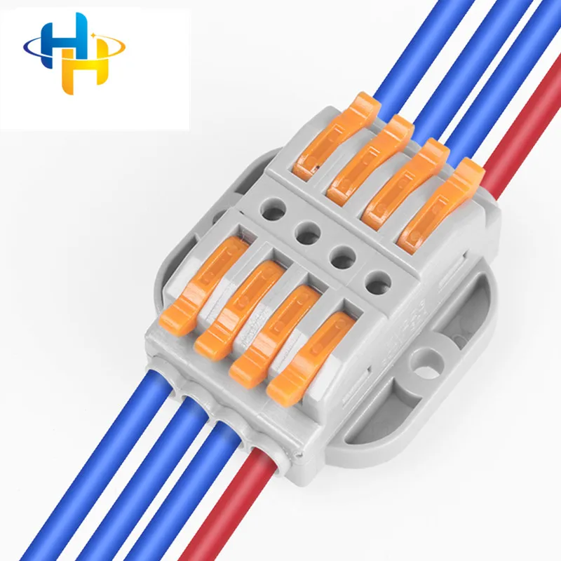 LED Strip Light Quick Wire Connecting Spring Wire Connectors Electrical Cable Clamp Terminal Block Connector