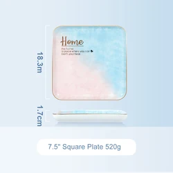 Eco Friendly Porcelain Plates Dishes Bowl Ceramic Dinnerware Sets Luxury with Golden Edge