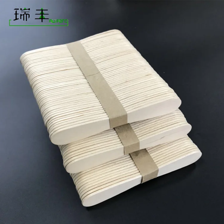 High quality Biodegradable wooden Customized Disposable Ice Cream Spoon