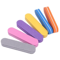 Professional High Quality Nail Files Washable Double Sided 100 180 Grit Sponge Mini Nail File Buffer Manicure Tools Bag