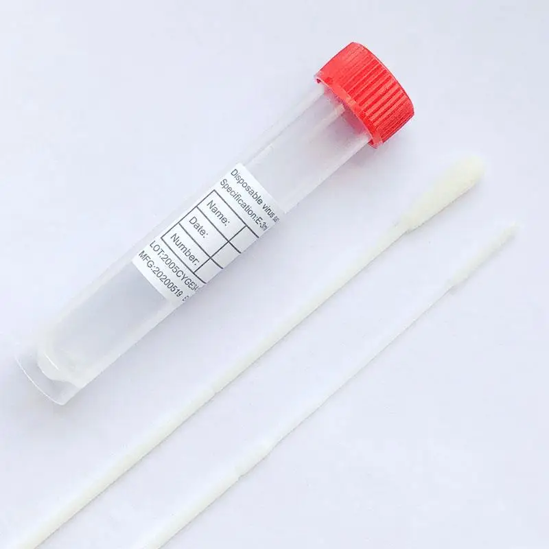 
China factory Oral nasal flocked swabs and tube with viral transport medium flocked nasal swab transport medium viral 
