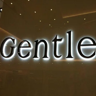 Fashion Advertising Logo Full Lit Lettering LED Signs background wall production lights Outdoor
