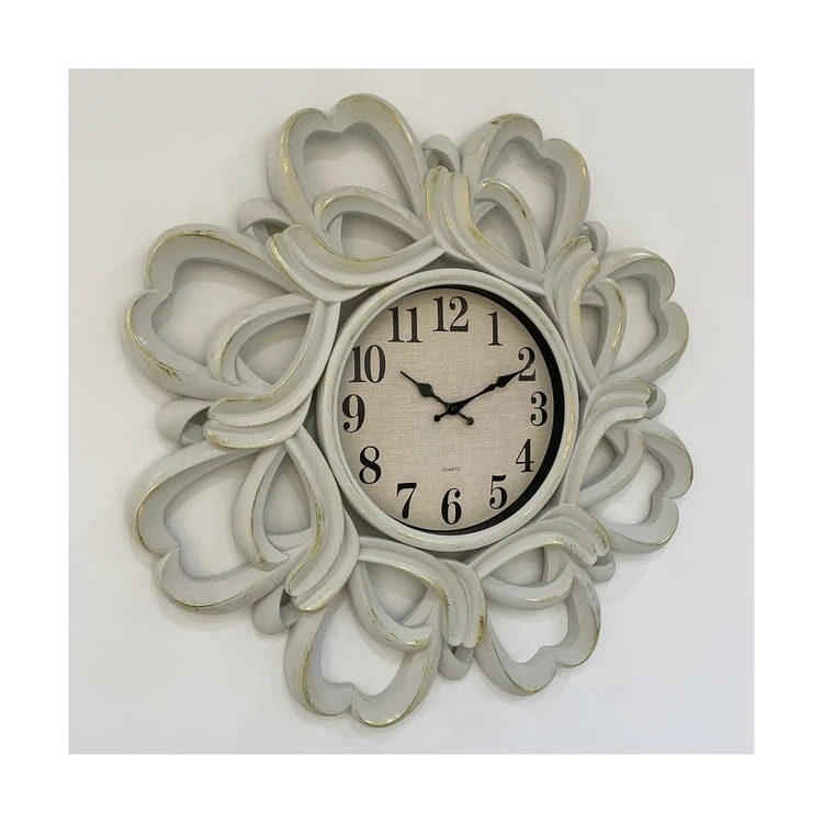 
Popular Modern Home Decor Flower Decorative Wall Clock For Living Room 