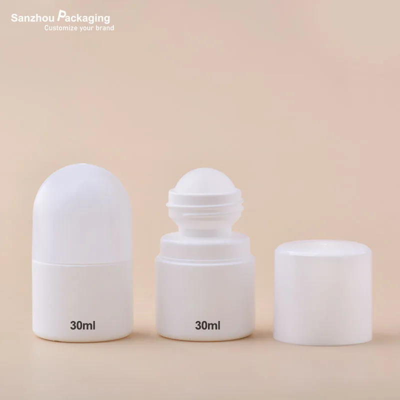 PE Roll-on deodorant stick container gel deo stick tube 60ml/50ml/30ml with custom logo