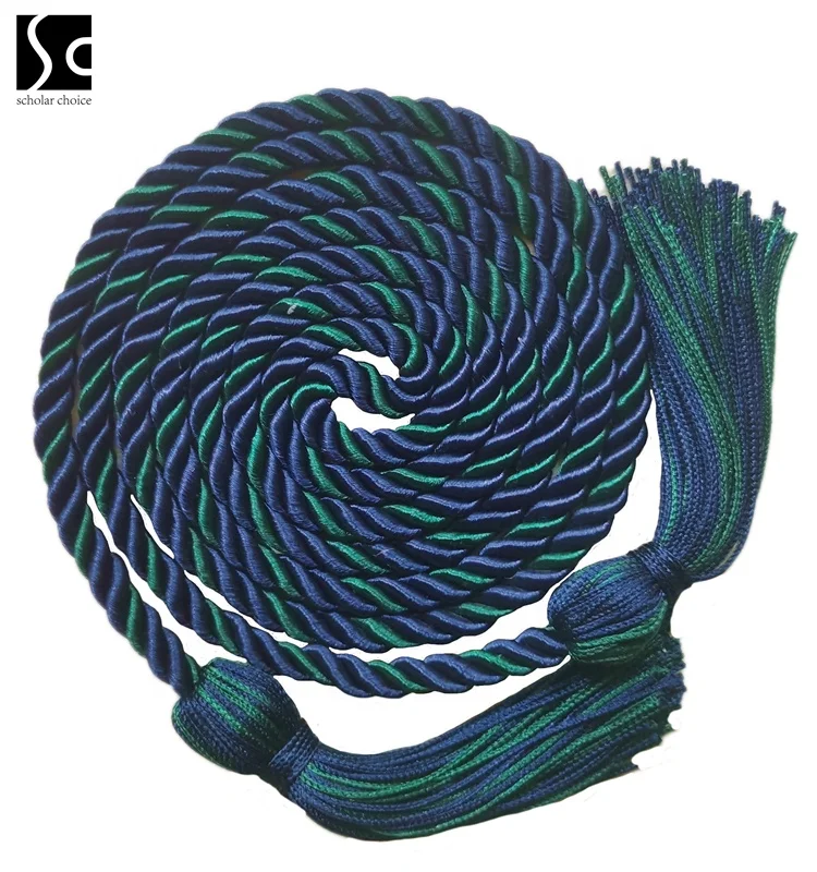 cord cords navy/light blue two color  Academic-Grade   graduation cord graduation honor cords