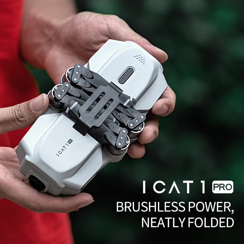 New Mini Drone ICAT1 Pro Drone 4K HD Dual Camera WIFI FPV GPS Brushless Foldable Quadcopter Long Range Drones Dron Helicopter