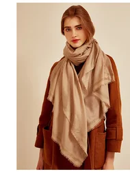 ladies winter australia merino wool scarves shawls stoles custos design embroidery logo luxury wool pashmina scarf for women