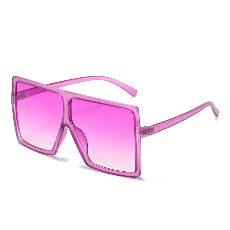2023 New Fashionable Hot Selling Candy Colors 2021 Luxury Vintage UV400 Lenses Oversized Simple Frame Square Sunglasses