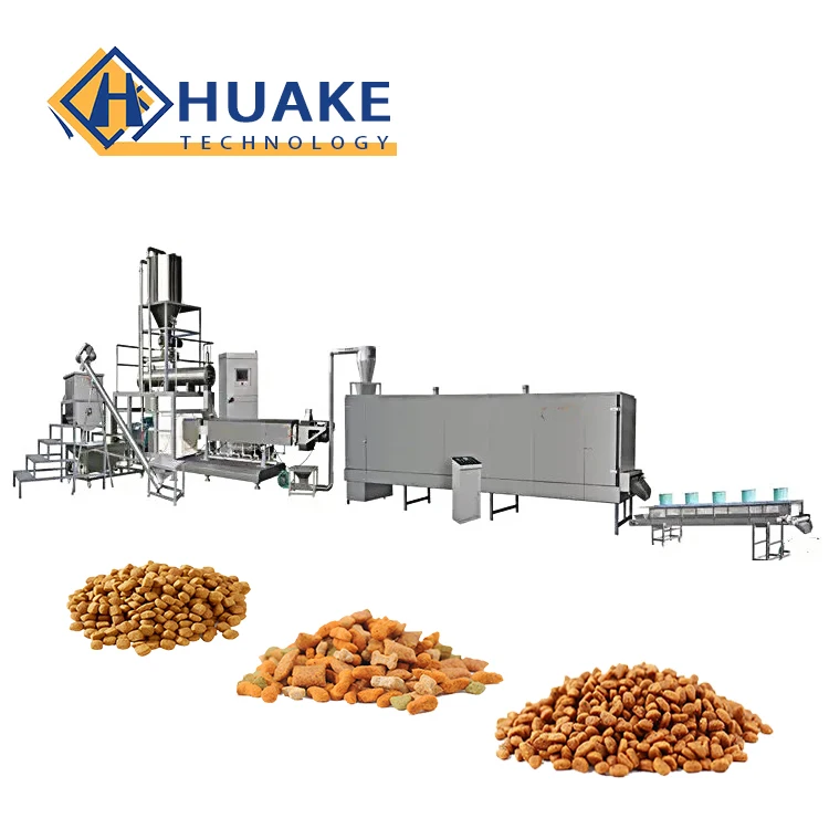 Large Capacity Dry Pet Food Production Line Fully Automatic Making Machine