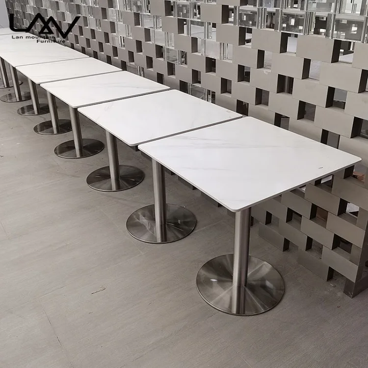 Круглый обеденный стол с деревянной столешницей, маленькая и средняя кухонная мебель для кафе