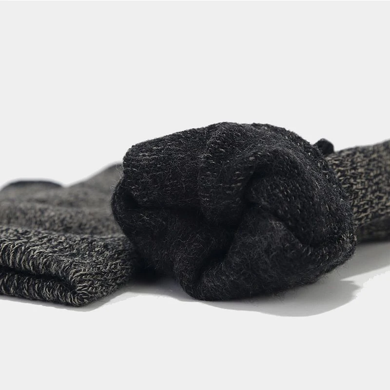 New Neck Warmer Plaid Winter Scarf Hat Glove Set Fleece Knitted Beanie Touch Screen Gloves With Custom Embroidery Logo