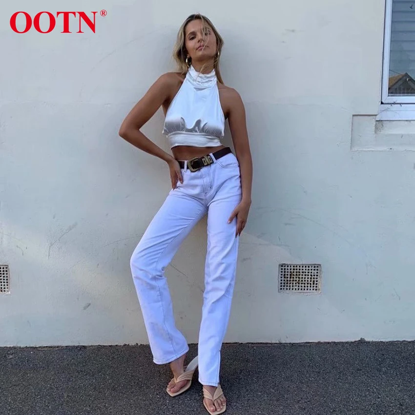  Джинсы OOTN Mom ковбойские джинсовые брюки женские винтажные джинсы с высокой талией бойфренда 2020