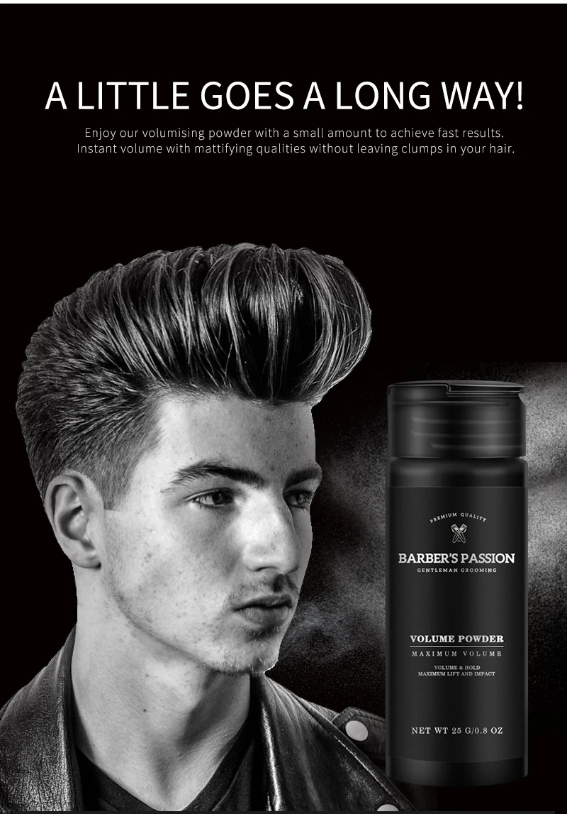 Wholesale men styling powder texturizing strong hold hair volume powder private label