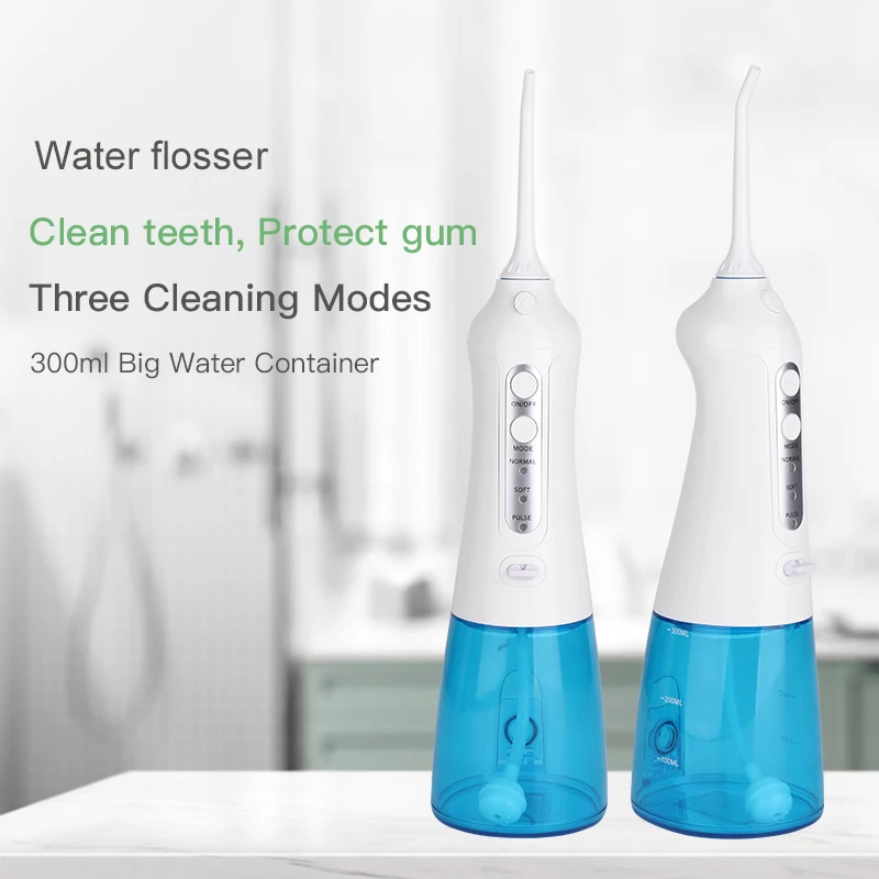 
Cordless Water Flosser Ipx7 Waterproof Teeth Cleaning With 300Ml Tank 3 Modes For Clean Oral Care 