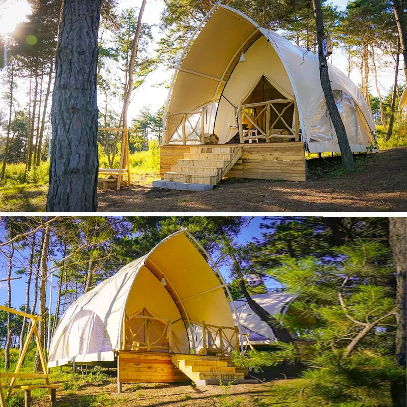 Sailing tent outdoor camping tourist scenic spot B&B hotel restaurant rooftop dining steel frame barbecue hot pot camping tent